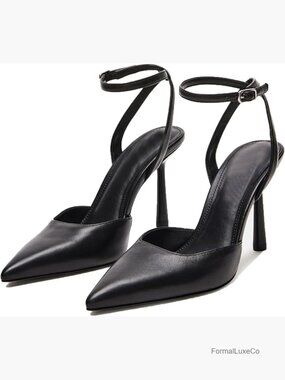 Closed Toe Mesh Heels, Stiletto Ankle Strap Pumps, Wedding Evening Dress Shoes